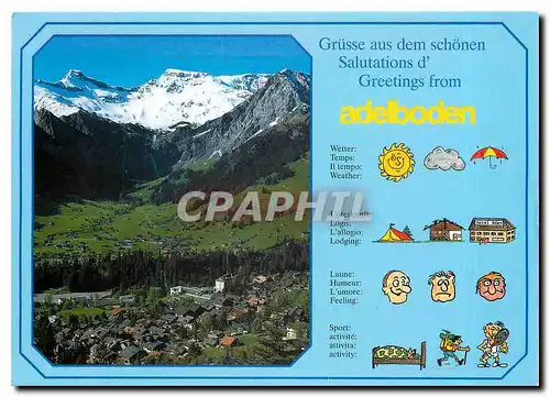 Cartes postales moderne Adelboden Berner Oberland
