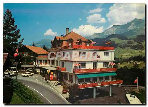 Moderne Karte Hotel Restaurant Schonegg Adelboden