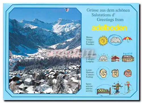 Cartes postales moderne Adelboden Berner Oberland