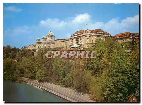 Cartes postales moderne Berne Hotel Bellevue et Palais Federal