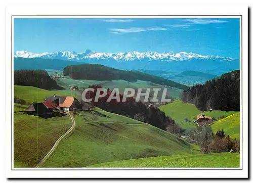 Cartes postales moderne Stockholm und Gantrisch Panorama