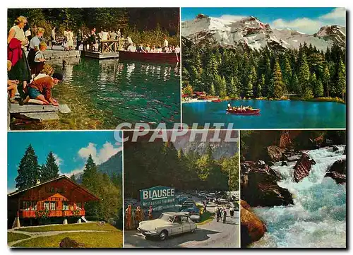 Moderne Karte Blausee im Kandertal Berner Oberland