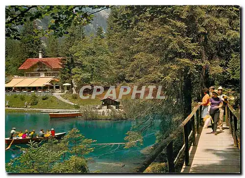 Moderne Karte Blausee Berner Oberland Lac Bleu