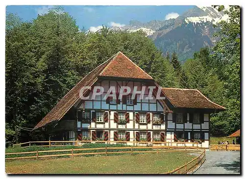 Moderne Karte Schweiz Freilichtmuseum Ballenberg ob Brienz