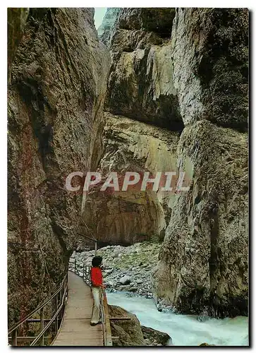 Moderne Karte Grindelwald Gletscherschlucht am unter Grindelwaldgletscher