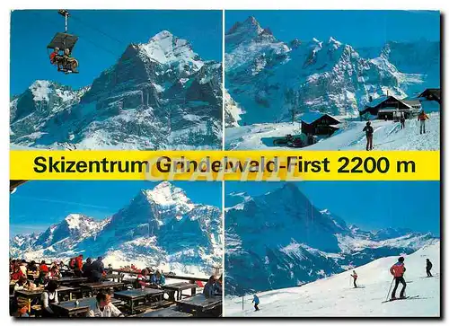 Cartes postales moderne Skizentrum Grindelwald-First 2200m