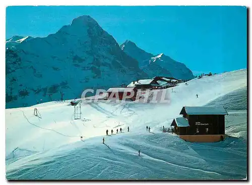 Cartes postales moderne Grindelwald Bergstation First Eiger und Jungfrau