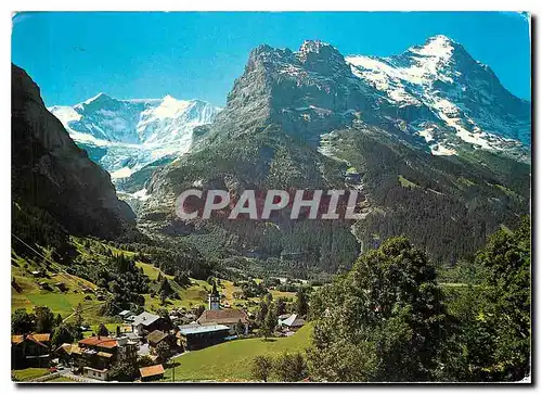 Cartes postales moderne Grindelwald Fiescherhorner Hornli und Eiger