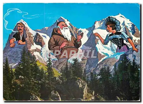 Cartes postales moderne Switzerland Eiger Monch Jungfrau