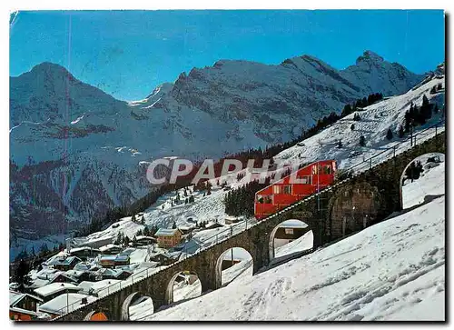 Moderne Karte Murren Alimendhubelbahn