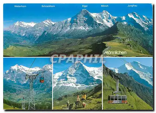 Cartes postales moderne Mannlichen Switzerland