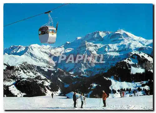 Moderne Karte Lenk Berner Oberland Gondelbahn Lenk Betelberg Leiterli