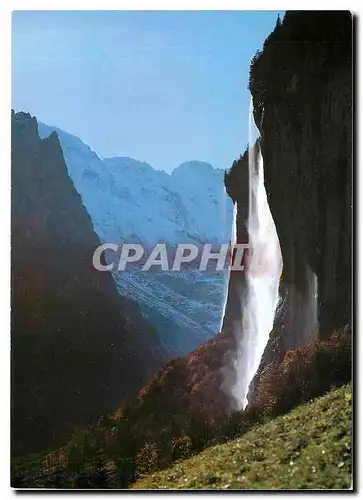 Cartes postales moderne Staubbach im Lauterbrunnental Schwarzmonch Mittaghorn Grosshorn