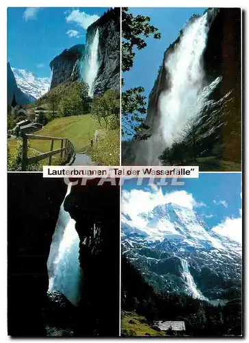 Cartes postales moderne Lauterbrunnen Talder Wasserfalle