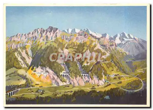 Cartes postales moderne Loetschberghbahn im Belvoirpark