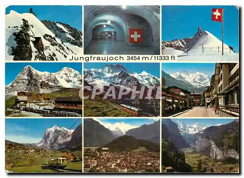 Cartes postales moderne Jungfraujoch Hotel Berghaus und Sphinx