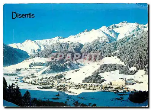 Cartes postales moderne Disentis und Acletta gegen Caischavedra und das Skigebet