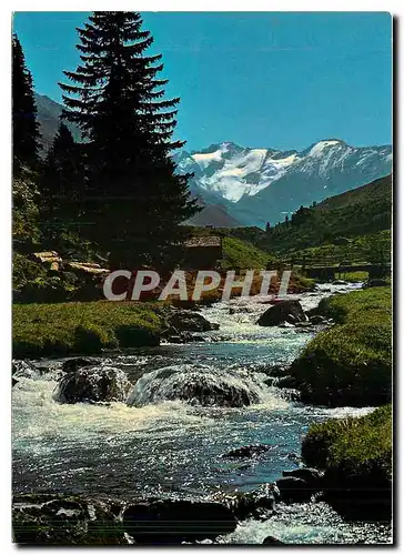 Cartes postales moderne Dischmabach bei Davos mit Scaletta Gletscher Piz Grialetsch