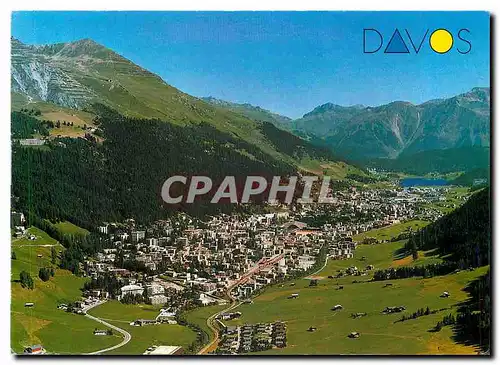Cartes postales moderne Davos mit Schatzalp und Strela Alp