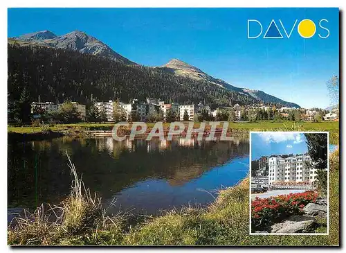 Cartes postales moderne Davos mit Hotel Seehof