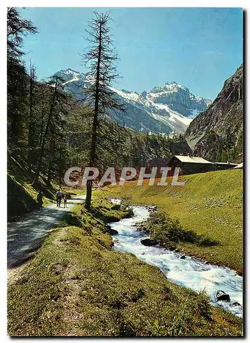 Cartes postales moderne Davos Sertigtal Blick auf Plattenflue und Hoch Ducan