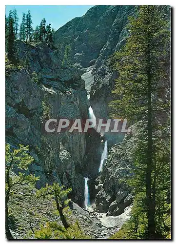 Cartes postales moderne Davos Sertig Wasserfall
