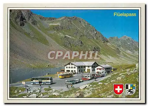 Moderne Karte Switzerland Fluela Passhohe