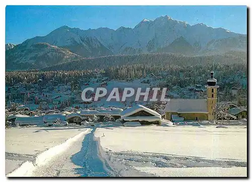 Cartes postales moderne Flims Dorf und Waldhaus mit der Signina
