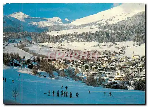 Moderne Karte Flims Skiwiese in Waldhaus und Flims Dorf