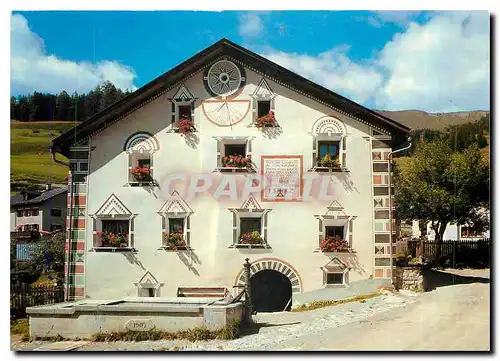Cartes postales moderne Switzerland Engadiner Haus in Ftan Unter Engadin