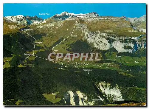 Cartes postales moderne Das Touren und Wandergebiet von Flims