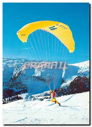 Cartes postales moderne Parapente Suisse