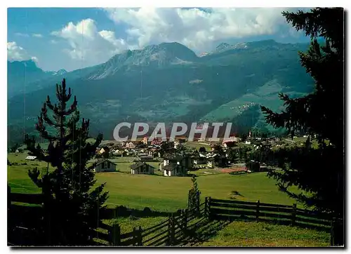 Moderne Karte Lantsch Lenz Graubunden Blick gegen Piz Forbesch Piz Toissa und Piz Curver