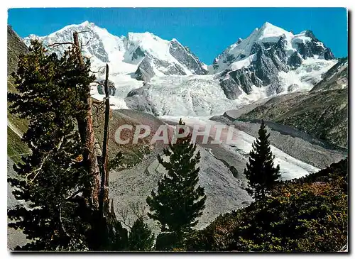 Moderne Karte Piz Bernina monte di Scerseen und Piz Roseg