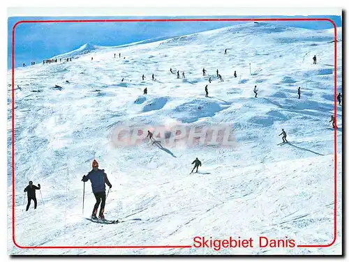 Moderne Karte Skigebiet Danis