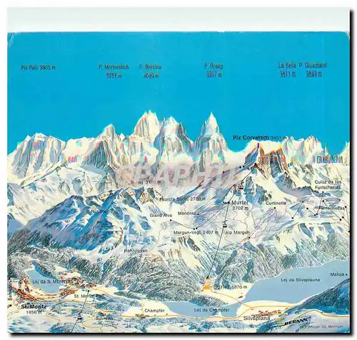 Cartes postales moderne Switzerland Oberengadin