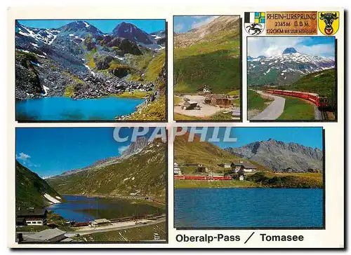 Moderne Karte Oberalp Pass Tomasee