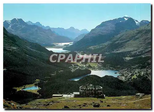 Cartes postales moderne Blick von Muragi auf die Oberengadin