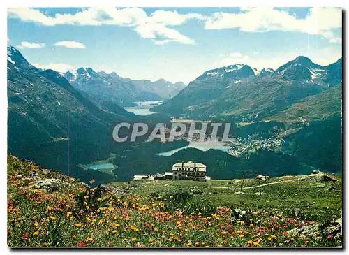 Cartes postales moderne Muottas Muragl und Oberengadin Seen