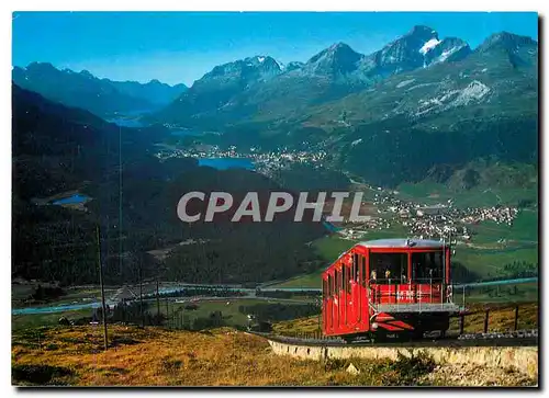 Cartes postales moderne Switzerland Muottas Muragi Bahn