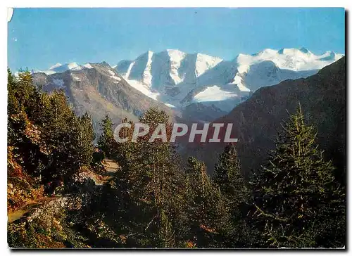 Moderne Karte Hohenweg mit Piz Palu und Bellavista