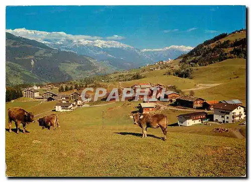 Moderne Karte Obersaxen Misanenga Graubunden