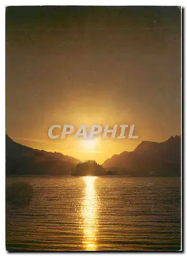 Cartes postales moderne Abendstimmung am Silsersee Oberengadin