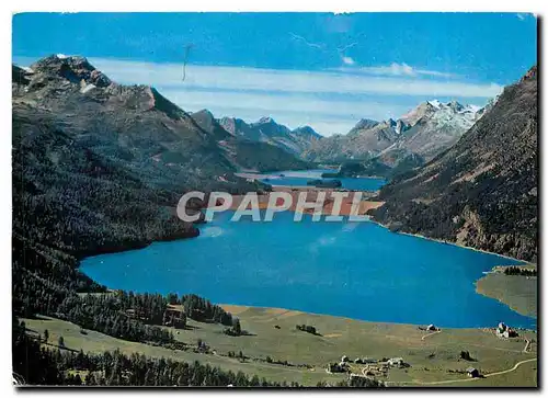 Cartes postales moderne Oberengadin Silvaplaner und Silsersee