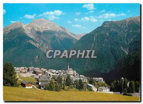 Moderne Karte Switzerland Sent Unter Engadin