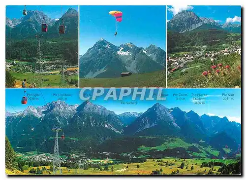 Cartes postales moderne Pendicularas Motta Naluns Scuol