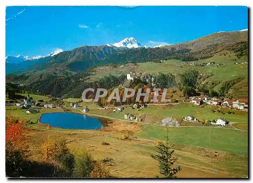 Cartes postales moderne Schloss Tarasp mit Fontana und Sparsels