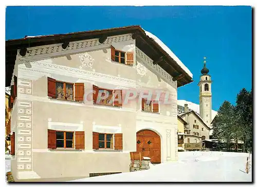 Cartes postales moderne Samedan Dorpartie