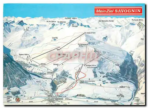 Cartes postales moderne Savognin