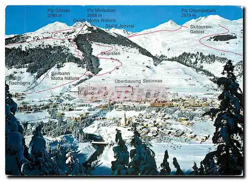 Moderne Karte Suisse Wintersportplatz und Heilbad